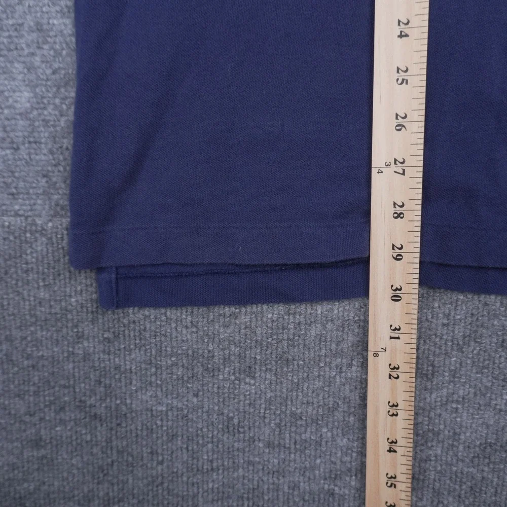 Polo Ralph Lauren Long Sleeve Polo Mens XL Navy Blue Classic Fit Cotton Mesh